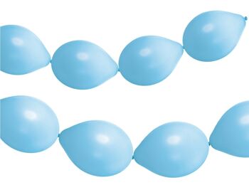Ballons boutons pour Balloon Garland Powder Blue Matt 33cm - 8 pièces 1