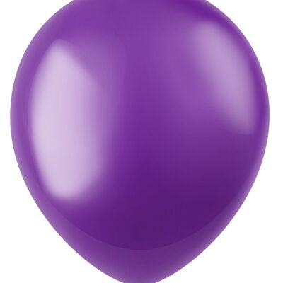 Globos Violeta Radiante Morado Metálico 33cm - 50 piezas