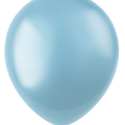 Luftballons Radiant Sky Blue Metallic 33cm - 50 Stück