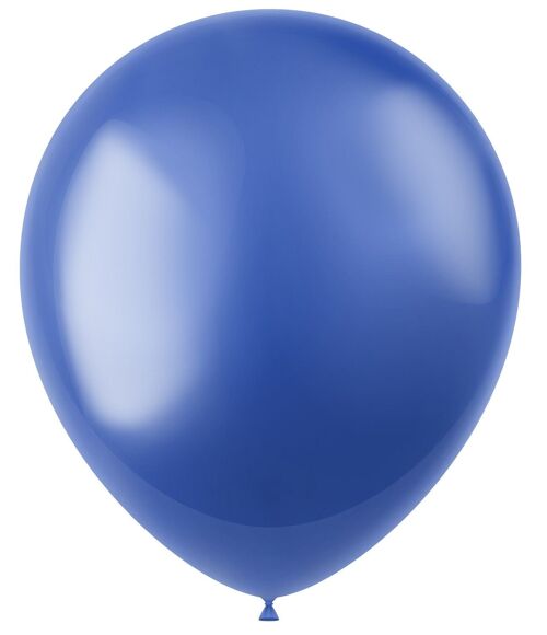 Ballonnen Radiant Royal Blue Metallic 33cm - 50 stuks