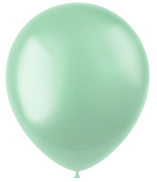 Ballonnen Radiant Minty Green Metallic 33cm - 50 stuks