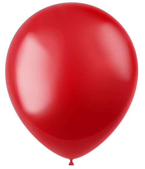 Ballonnen Radiant Fiery Red Metallic 33cm - 100 stuks