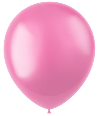 Ballons Radiant Bubblegum Pink Metallic 33cm - 100 pièces 2