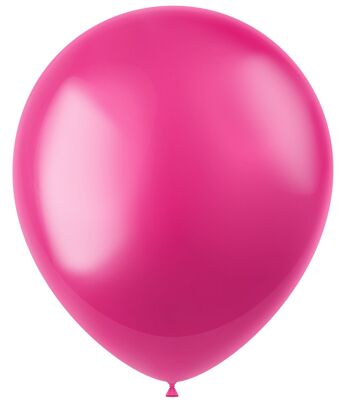 Ballons Radiant Rose Fuchsia Métallisé 33cm - 100 pièces 3