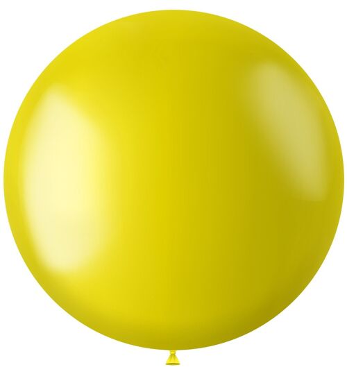 Ballon XL Radiant Zesty Yellow Metallic - 78 cm