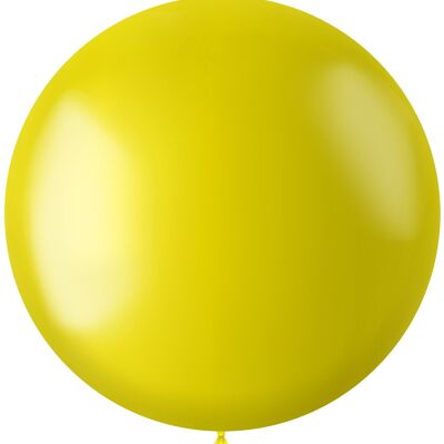 Palloncino XL radiante giallo piccante metallizzato - 78 cm