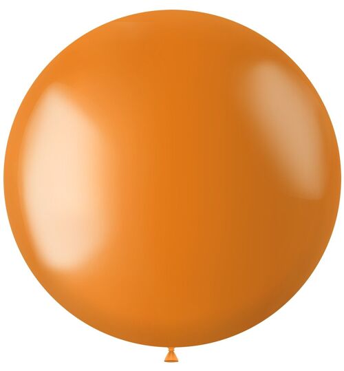 Ballon XL Radiant Marigold Orange Metallic - 78 cm