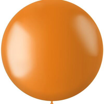 Ballon XL Radiant Marigold Orange Métallisé - 78 cm