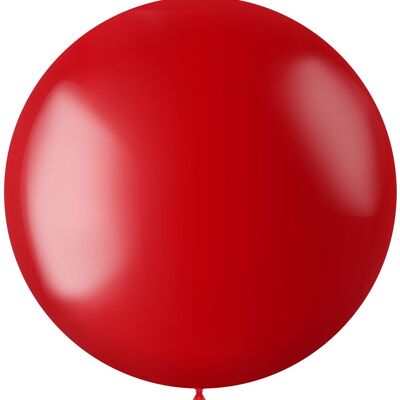 Palloncino XL radiante rosso fuoco metallizzato - 78 cm