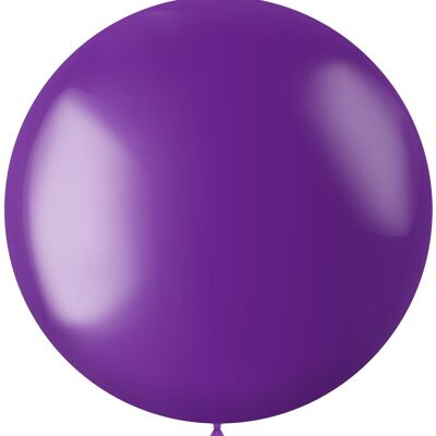 Palloncino XL radiante viola viola metallizzato - 78 cm