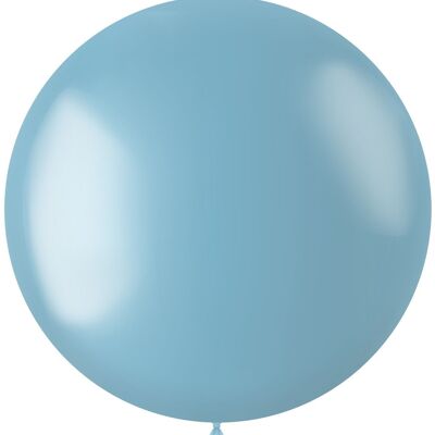 Globo XL Radiante Azul Cielo Metálico - 78 cm