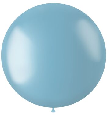 Ballon XL Radiant Bleu Ciel Métallisé - 78 cm 2