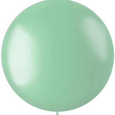 Ballon XL Radiant Vert Menthe Métallisé - 78 cm