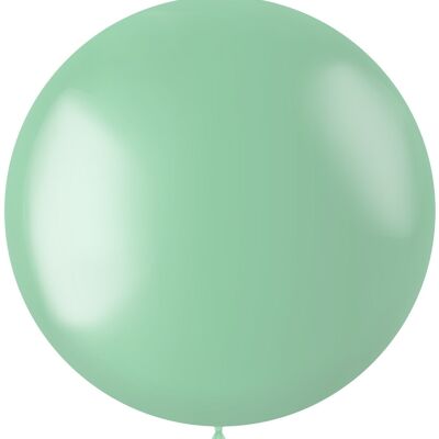 Globo XL Radiante Verde Menta Metalizado - 78 cm