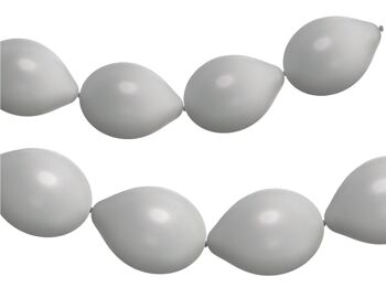 Ballons boutons pour Balloon Garland Moondust Silver Metallic 33cm - 8 pièces 1