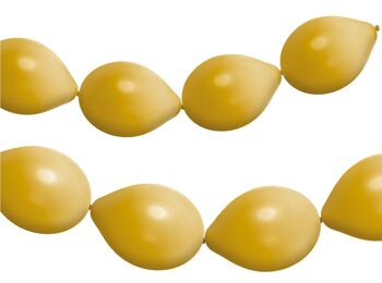 Ballons boutons pour Balloon Garland Stardust Gold Metallic 33cm - 8 pièces 1