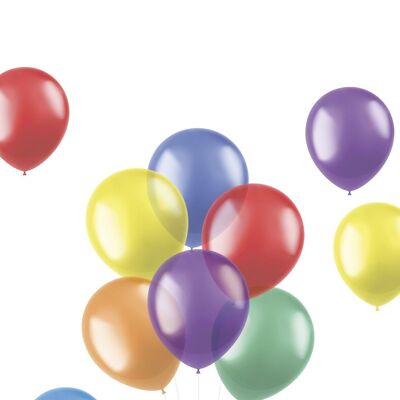 Ballonnen Translucent Brights 33cm - 50 stuks