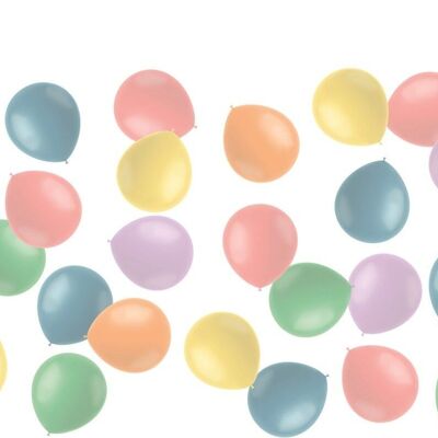 Mini Ballons Pastels Poudre 13cm - 50 pièces