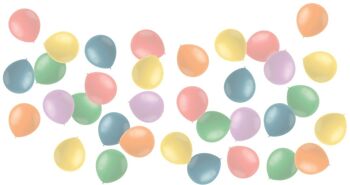 Mini Ballons Pastels Poudre 13cm - 50 pièces 1