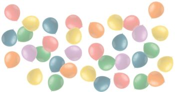 Mini Ballons Pastels Poudre 13cm - 50 pièces 2