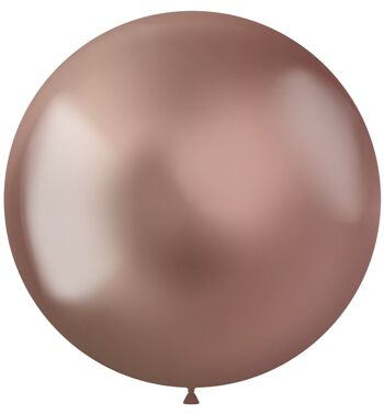 Ballons Or Rose Intense 48cm - 5 pièces 3