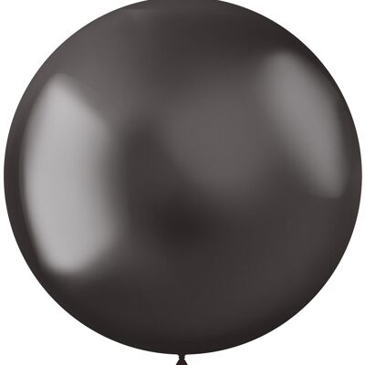 Globos Gris Intenso 48cm - 5 piezas