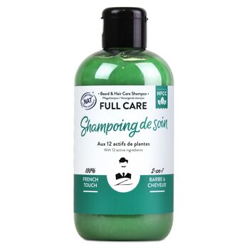 FULL CARE - Shampoing de Soin Barbe & Cheveux pour Hommes 1