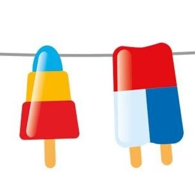 Garland with Summer Ice Creams - 10 meters