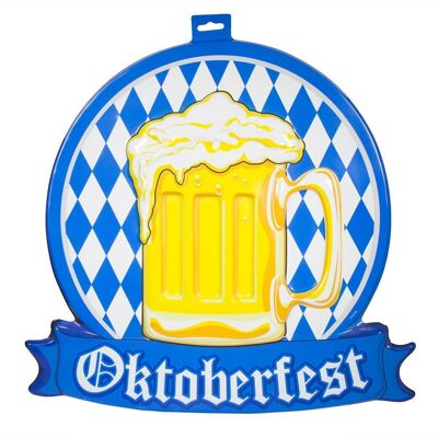 3D Teller Bierkrug Oktoberfest