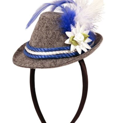 Tiara mini Cappello Trilby blu Festa della birra di ottobre