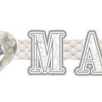 Letter Garland Just Married Rings