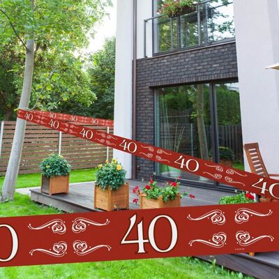 40 Years Anniversary Barrier Tape - 15 meters