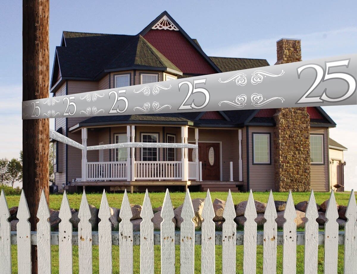 Nastro barriera argento 25 anni - 15 metri