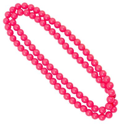 Necklace 100cm neon pink