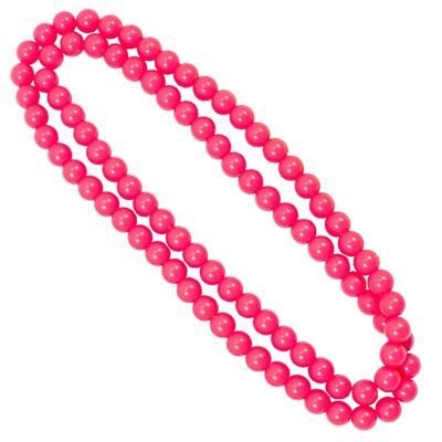 Collana 100cm rosa neon