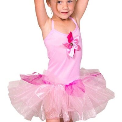 Rosa Tutu - Ballerina Anzug Mädchen - Kindergröße S - 98-116