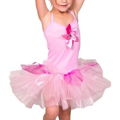 Rosa Tutu - Ballerina Anzug Mädchen - Kindergröße M - 116-134