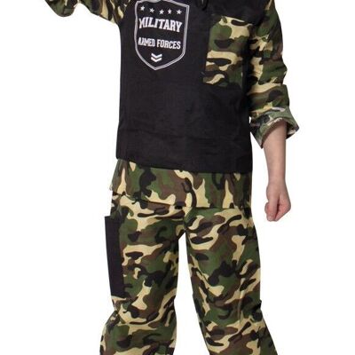 Costume de soldat d'infanterie de l'armée 3 pièces - Taille enfant M