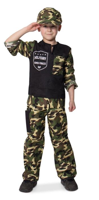 Costume de soldat d'infanterie de l'armée 3 pièces - Taille enfant L 1
