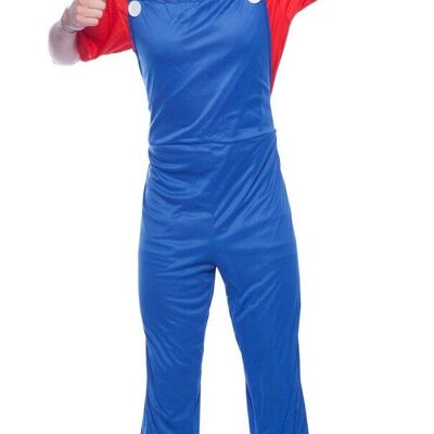 Super Plumber Red Suit Mens M-L