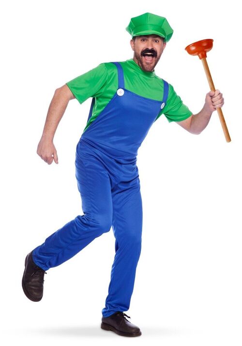 Super Loodgieter Groen Kostuum Heren M-L