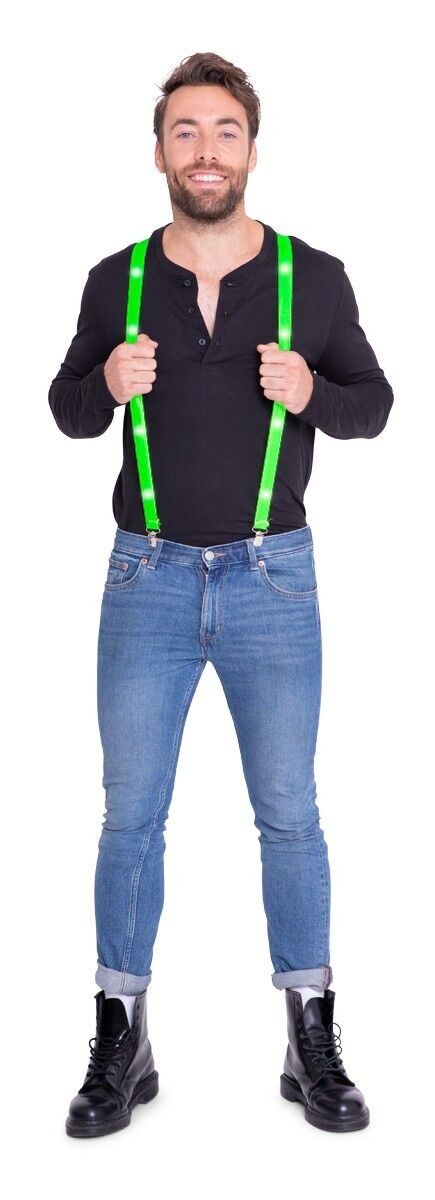 LED Hosenträger neongrün