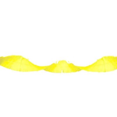 Neon yellow Crepe Paper Garland - 18 meters