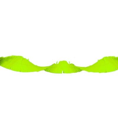 Neon green Crepe Paper Garland - 18 meters