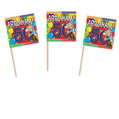 50 Years Abraham Party Picks - 50 pieces