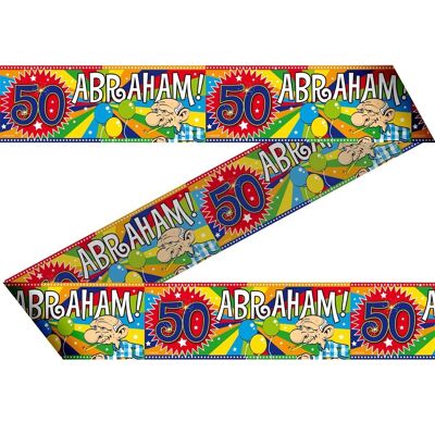 50 Years Abraham Popfest Barrier Tape - 15 meters