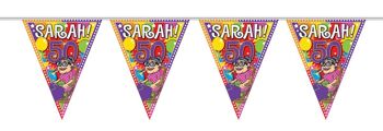 Guirlande de fête 50 ans Sarah - 10 mètres 1