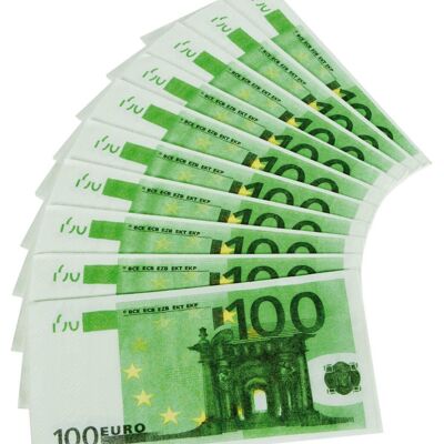 Napkins 100 euros - 10 pieces