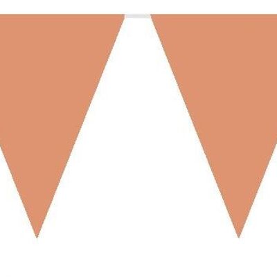 Rose Gold Colored Bunting - 10 Meters