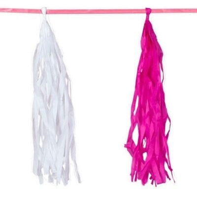 Pink Birth Garland Fringe - 3 meters